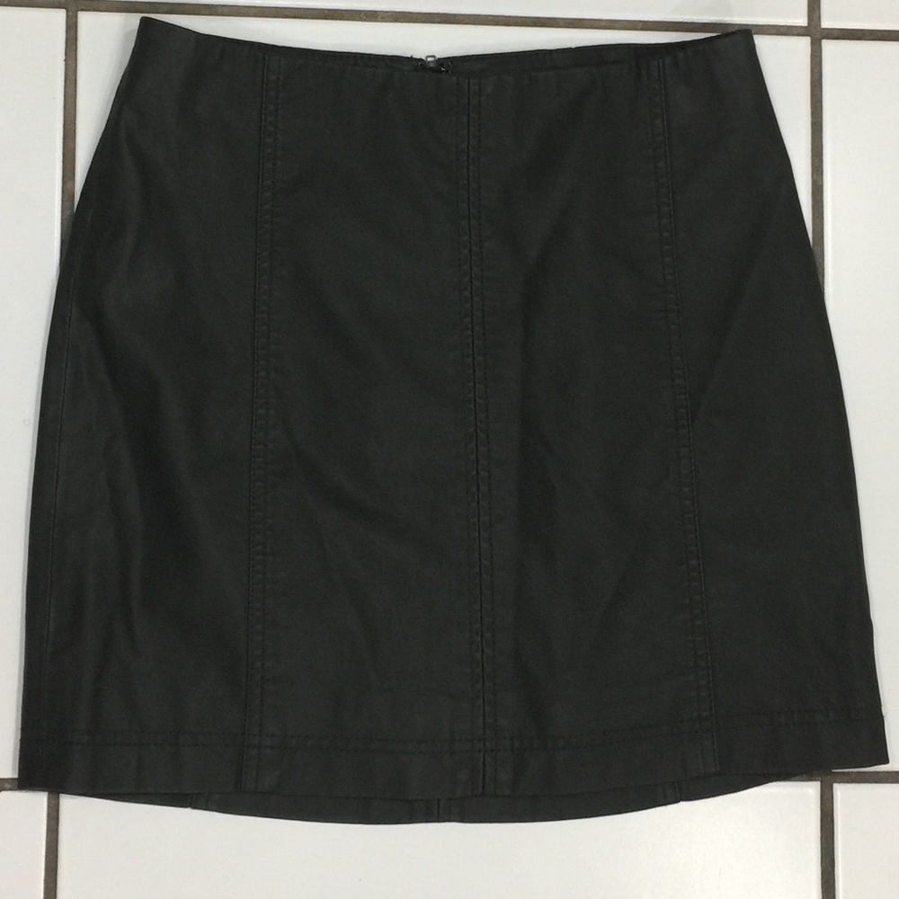 NWOT Free People Faux Leather Mini Skirt